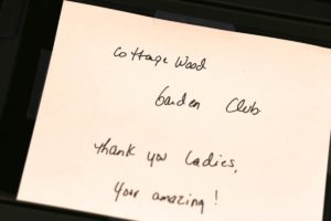 A Thank You note from Gilda's