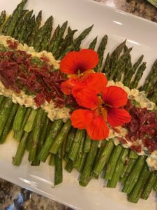 Roasted Asparagus with Crispy Prosciutto and Gribiche